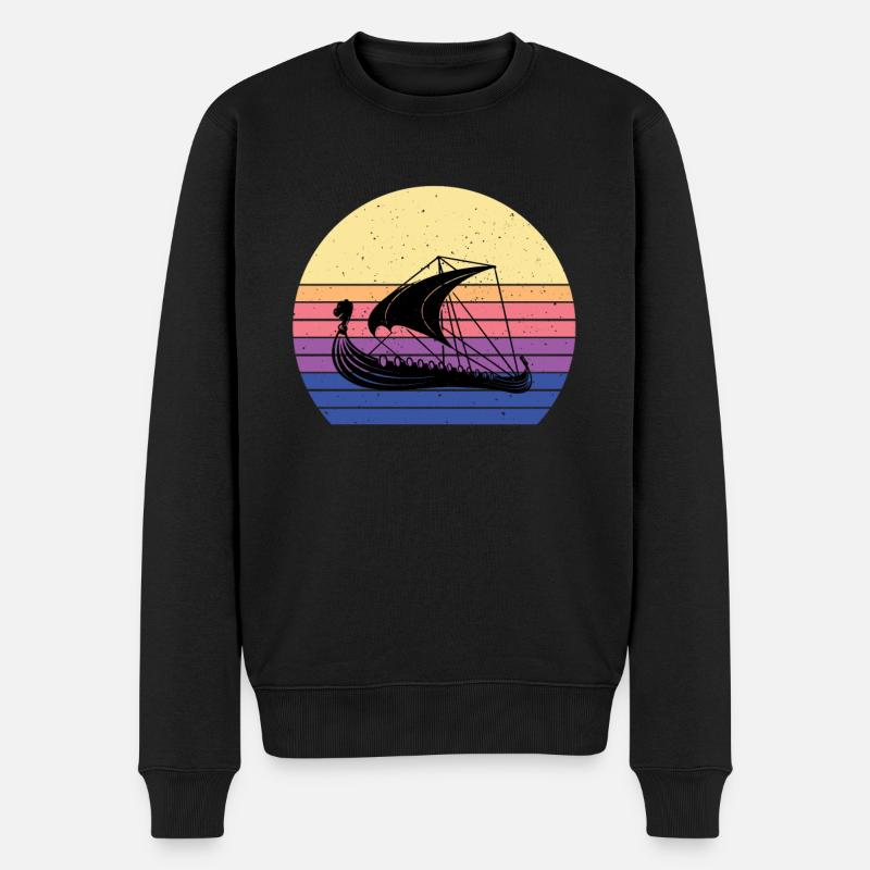 Navire viking - Pull Premium bio Homme - noir