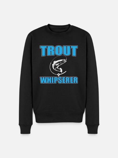 Trout Whisperer Fly Fishing - Men's Premium Organic Jumper - black
