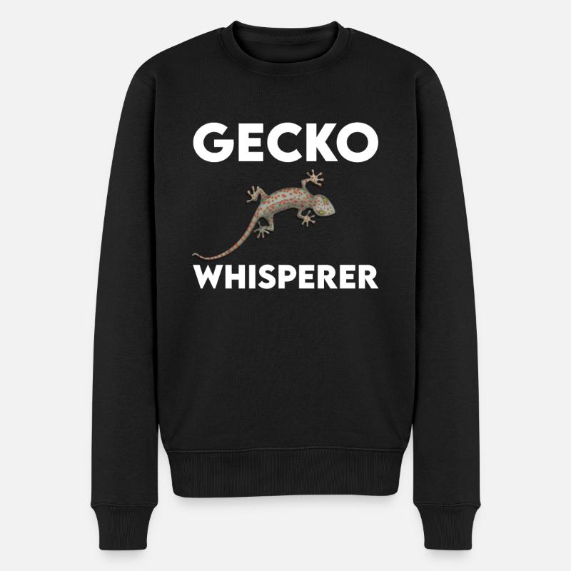 Chuchoteur de gecko - Pull Premium bio Homme - noir