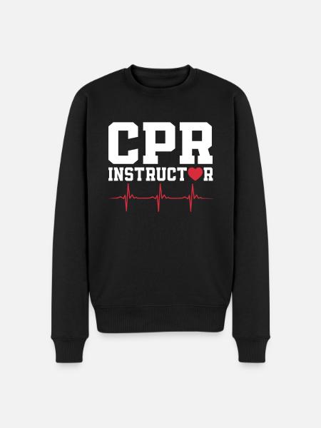 Cpr instructors - Men's Premium Organic Jumper - black