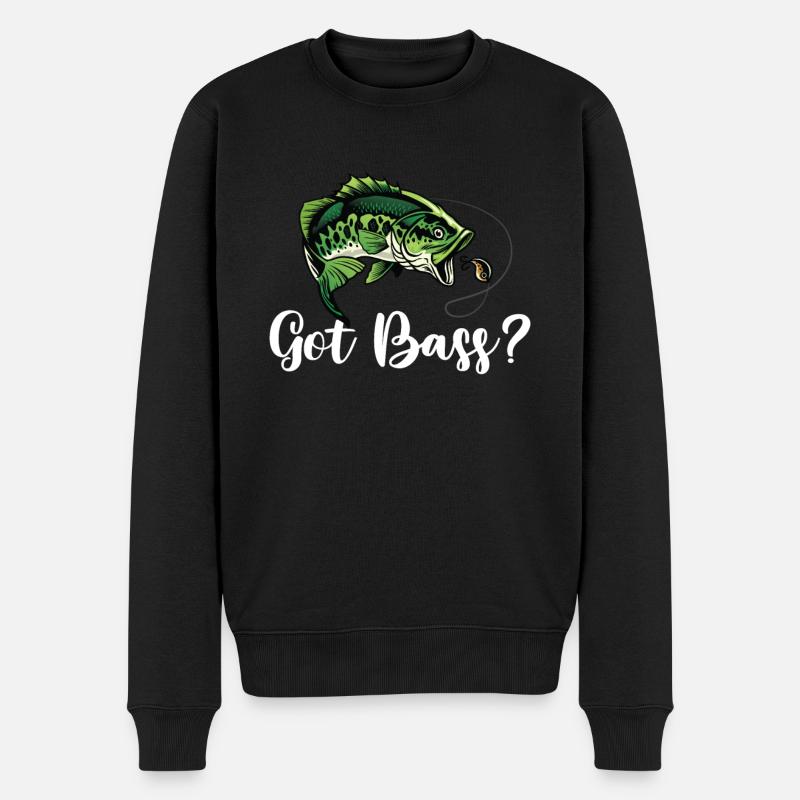 Avez-vous des basses? Chemise de pêche - Pull Premium bio Homme - noir
