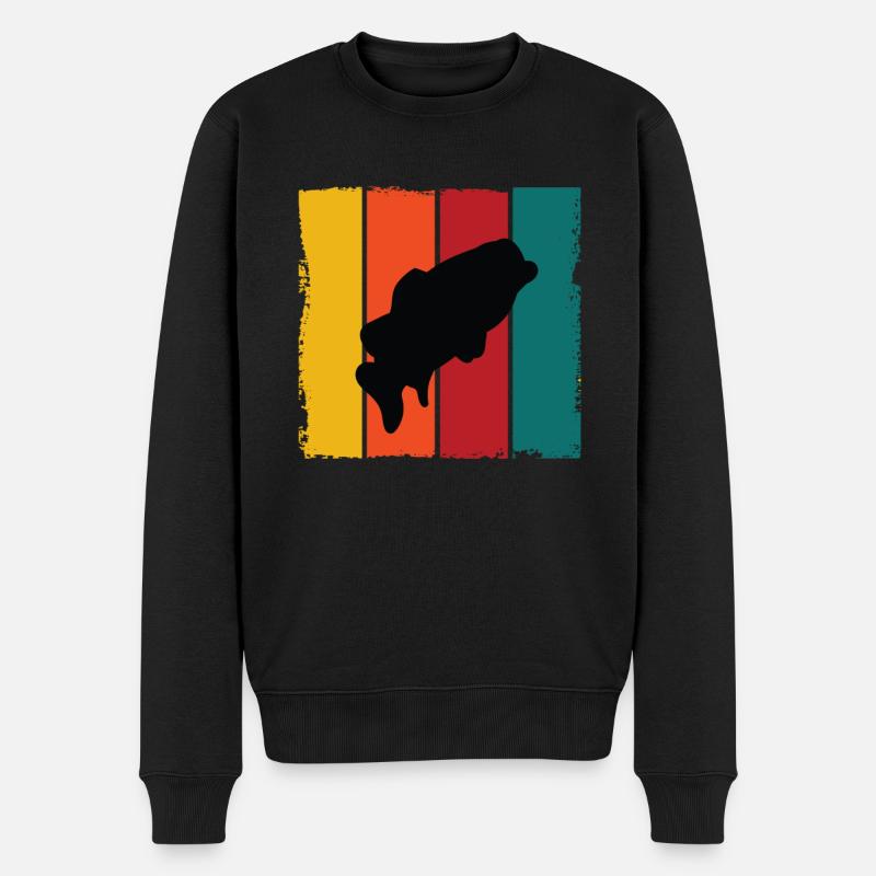 Silhouette de perchoir - Pull Premium bio Homme - noir