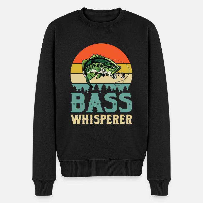 Chemise Funny Bass Whisperer - Pull Premium bio Homme - noir
