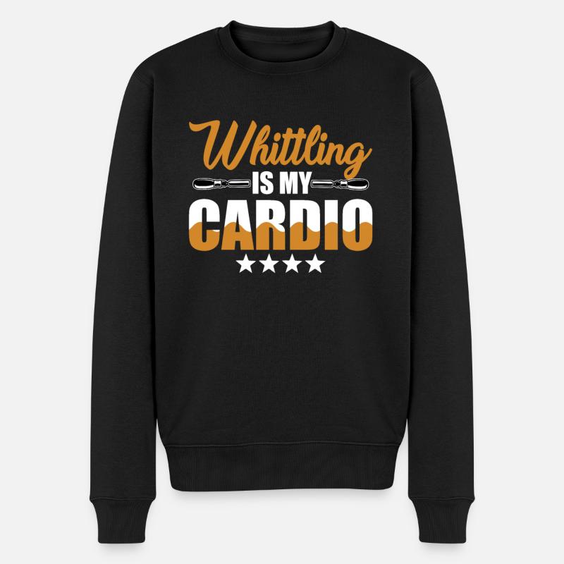 Schitzen est mon cardio - Pull Premium bio Homme - noir