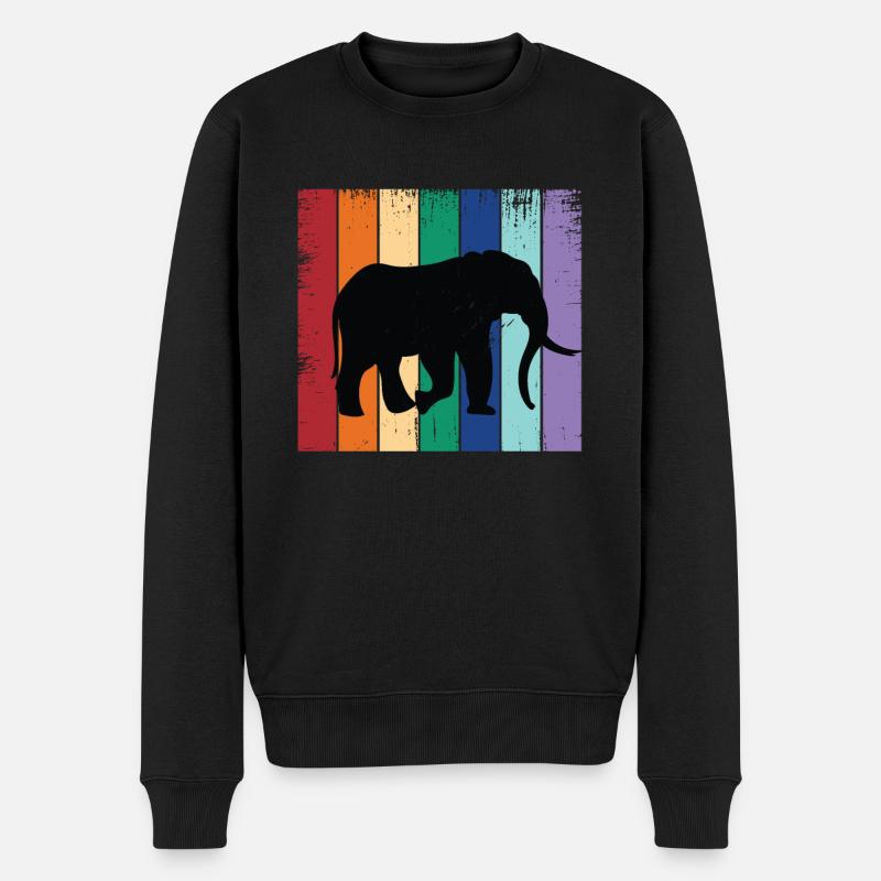 Éléphant - Pull Premium bio Homme - noir