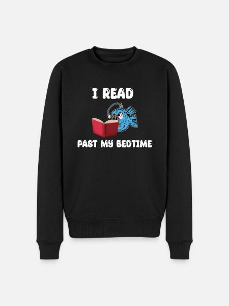 Funny Monkfish Read Books - Men's Premium Organic Jumper - black