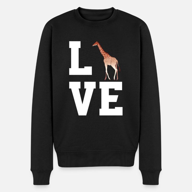 Chères girafes - Pull Premium bio Homme - noir