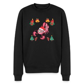 Skorpion Weihnachten - Männer Premium Bio Pullover - Schwarz - Vorne - Nico (187cm)