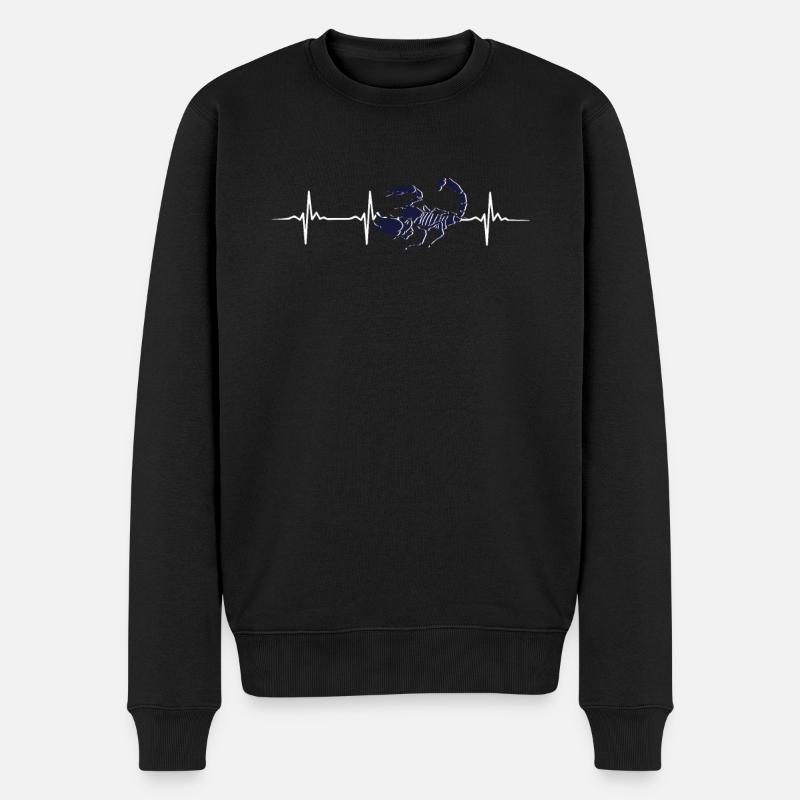 Battement de cœur scorpion - Pull Premium bio Homme - noir