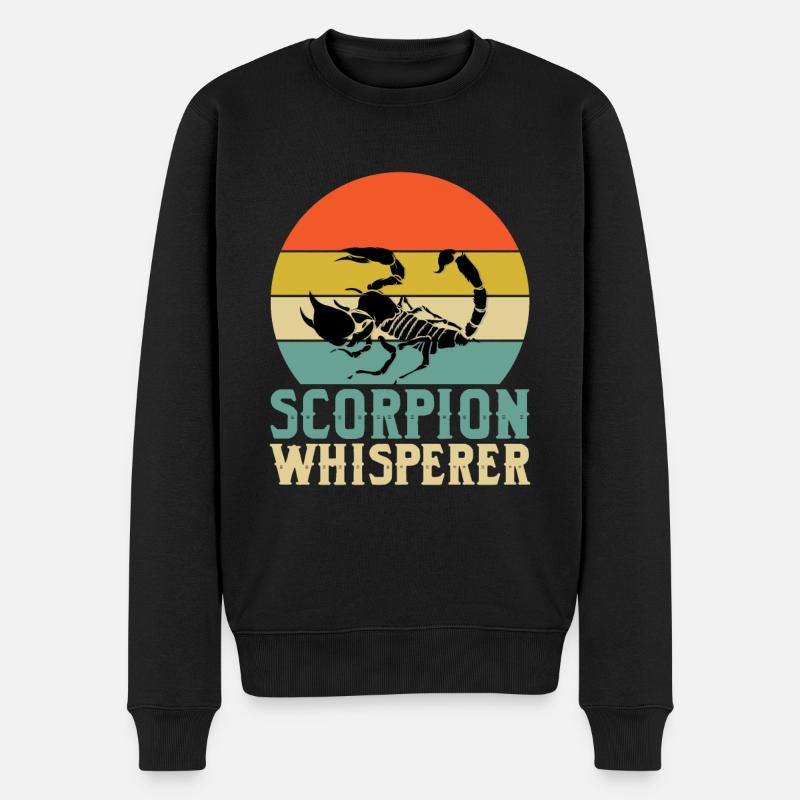 Skorpionflüsterer - Männer Premium Bio Pullover - Schwarz