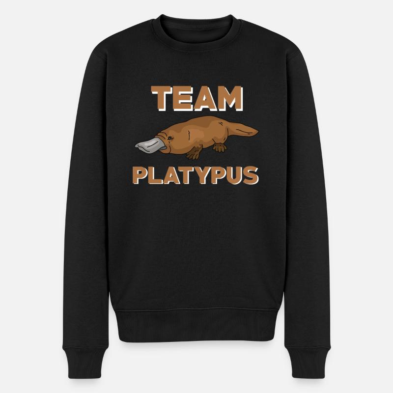 Team Schnabeltier - Männer Premium Bio Pullover - Schwarz