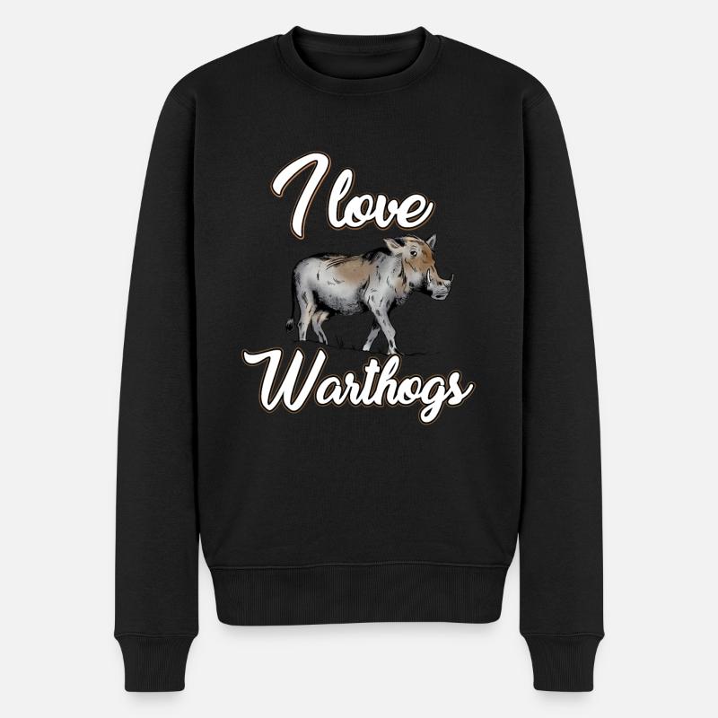 J’adore les phacochères - Pull Premium bio Homme - noir