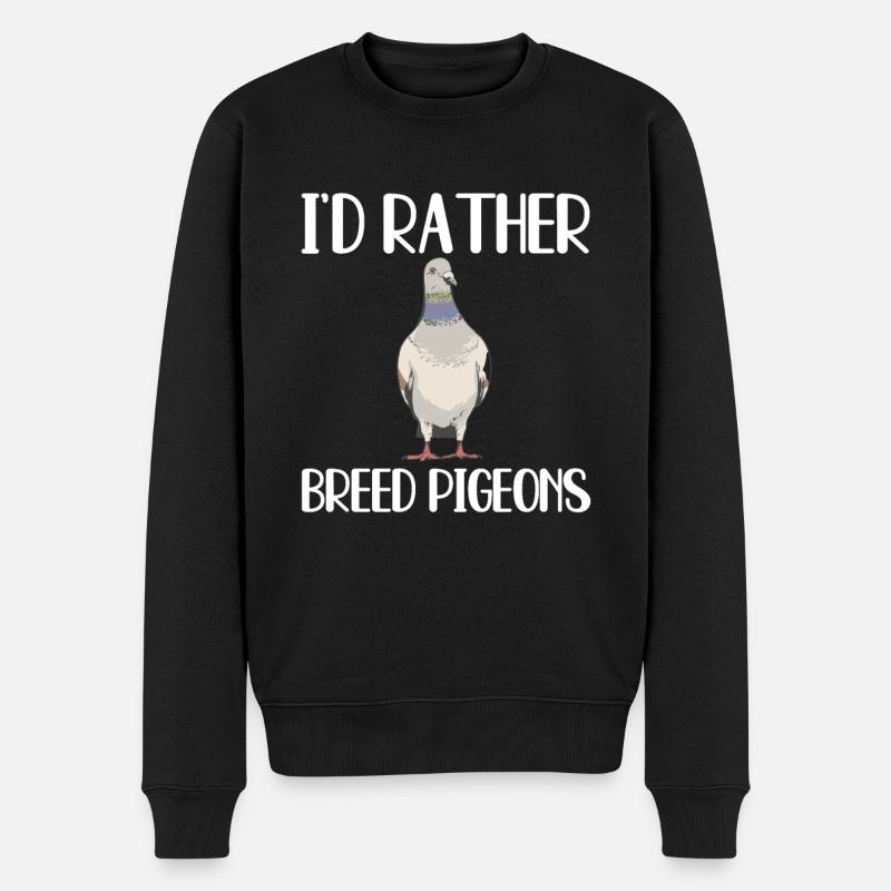 Cadeau d’élevage de pigeons - Pull Premium bio Homme - noir