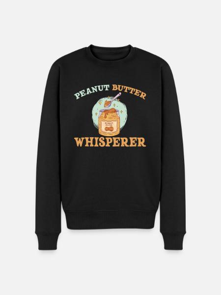 Peanut Butter Whisperer - Men's Premium Organic Jumper - black