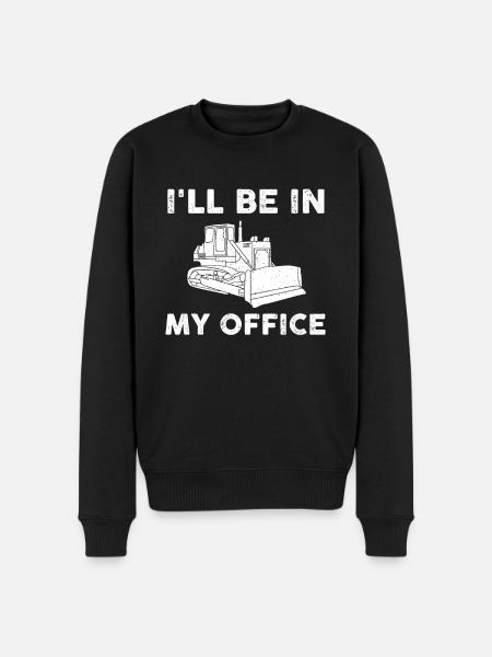 Funny Bulldozer T-Shirt - Men's Premium Organic Jumper - black