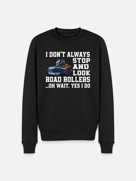 Funny Roller Design - Men's Premium Organic Jumper - black