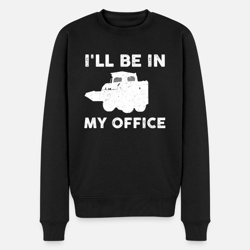 Skid Steer Loader Saying - Men's Premium Organic Jumper - black