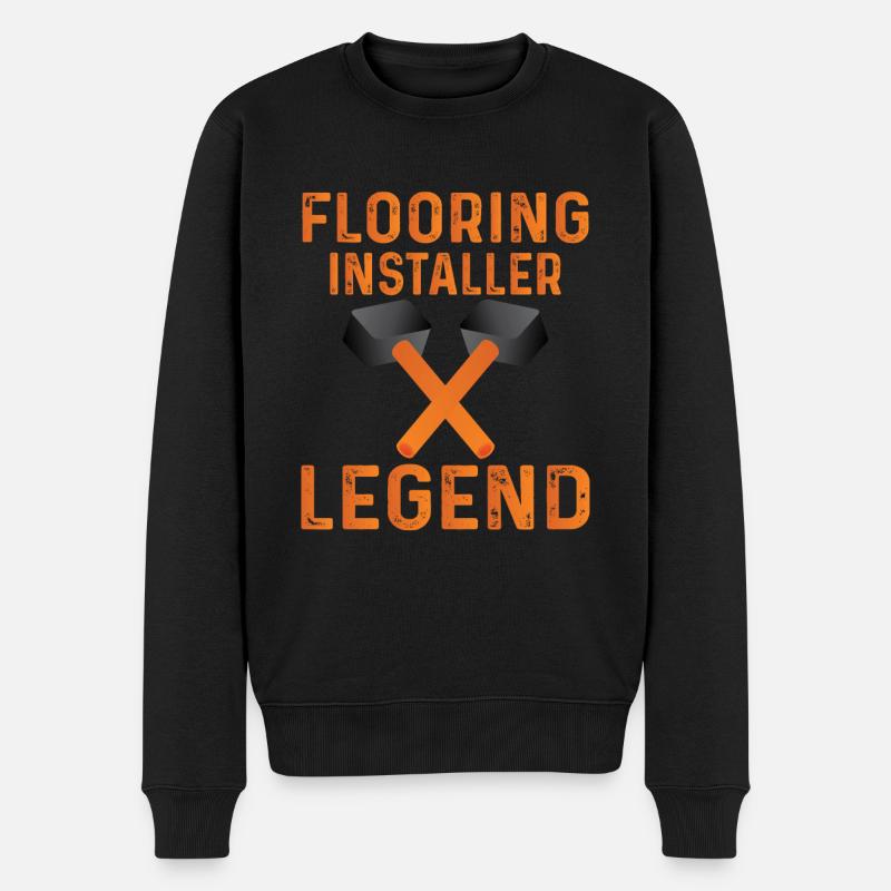 Bodenleger Legende - Männer Premium Bio Pullover - Schwarz