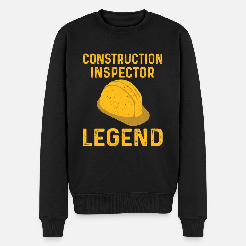 Building Inspector Legend - Men's Premium Organic Jumper - black