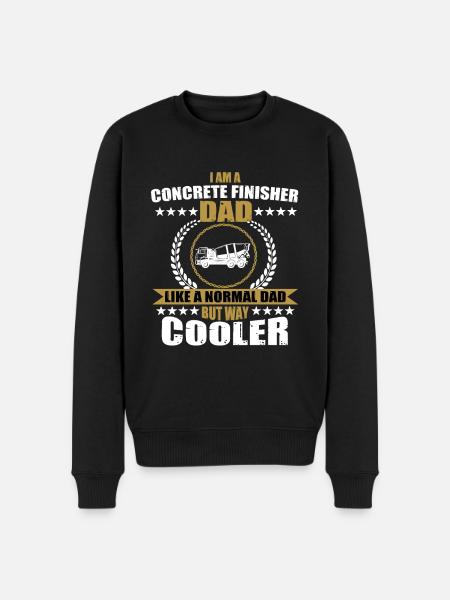 Concrete paver dad - Men's Premium Organic Jumper - black