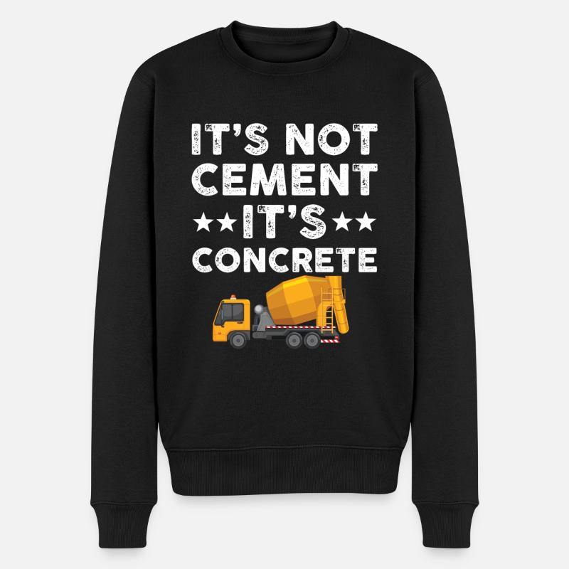 It's not cement, it's concrete - Men's Premium Organic Jumper - black