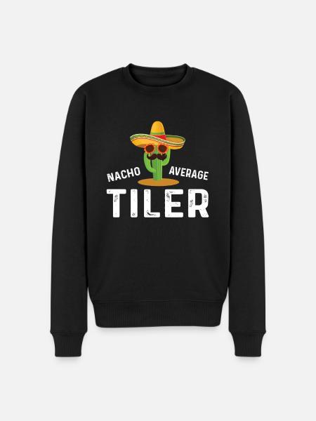 Nacho Average tiler - Men's Premium Organic Jumper - black