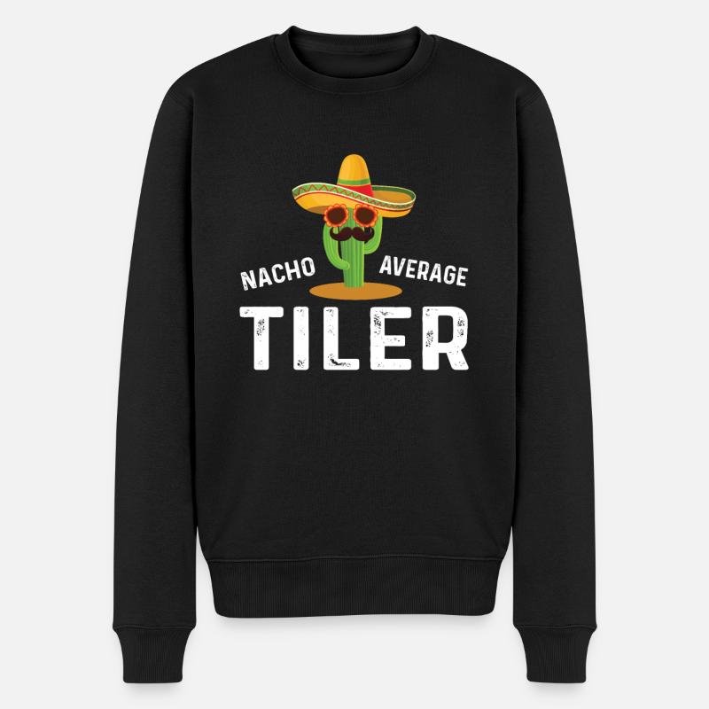 Nacho Carreleur moyen - Pull Premium bio Homme - noir