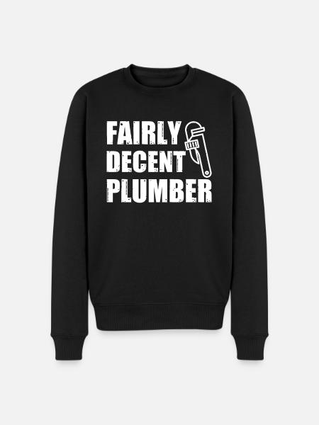 Pretty decent plumber - Men's Premium Organic Jumper - black