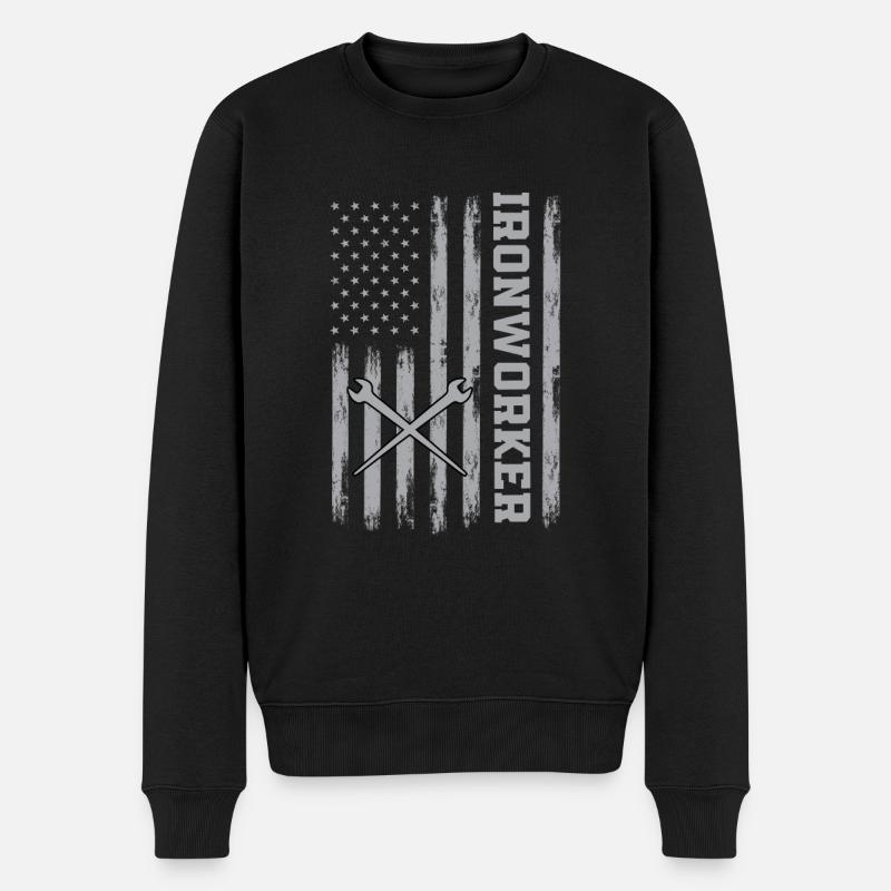 Conception métallurgique américaine - Pull Premium bio Homme - noir