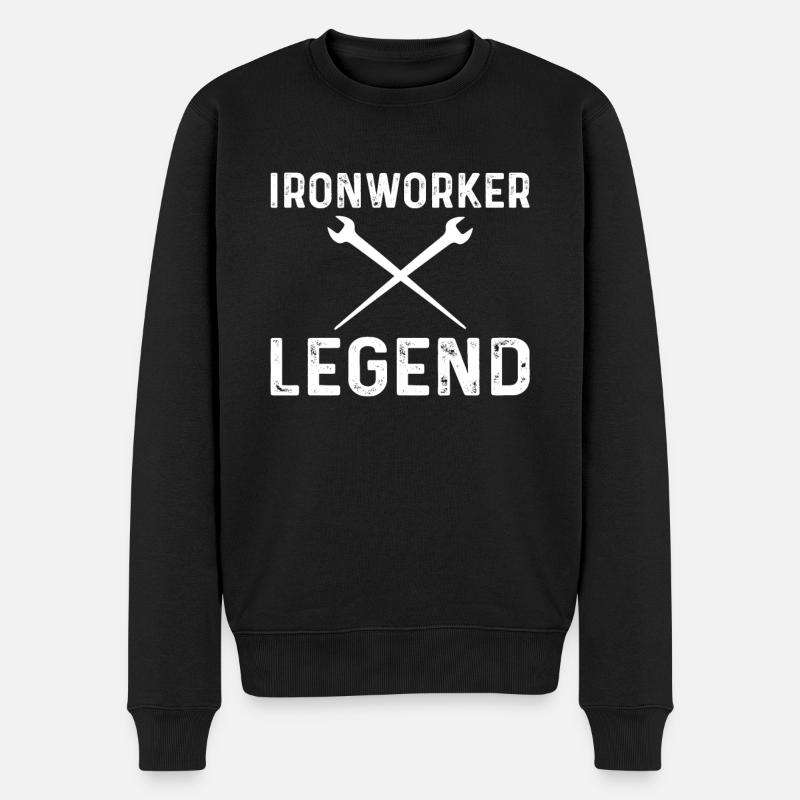 Légende du ferronnier - Pull Premium bio Homme - noir