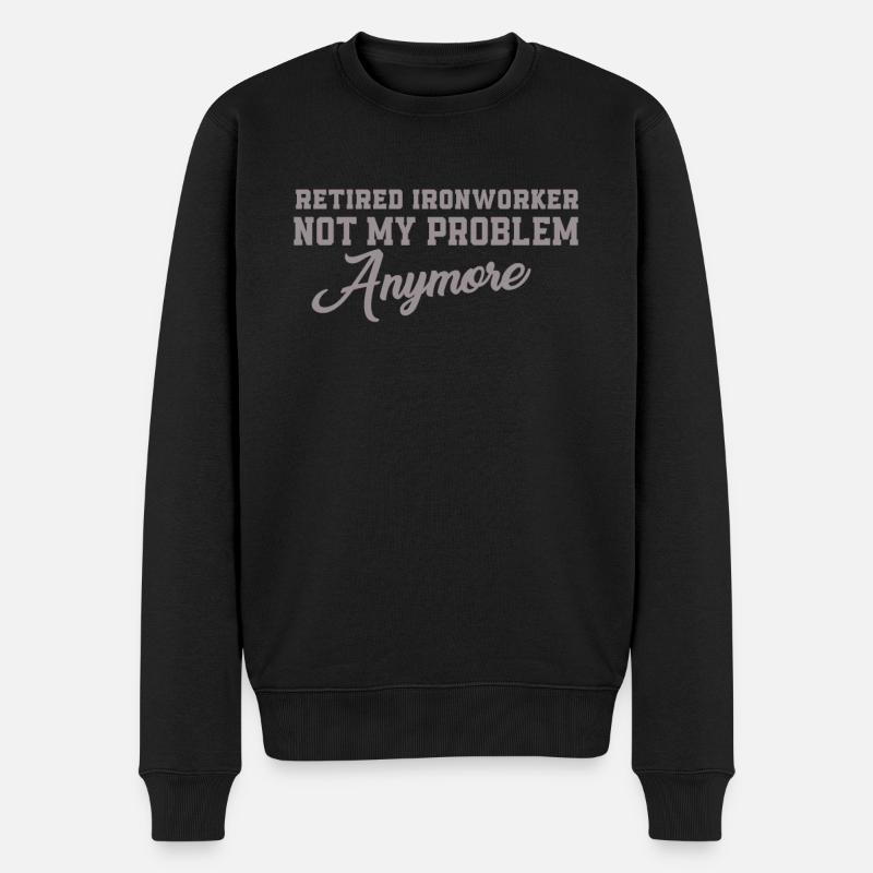 Métallurgistes à la retraite - Pull Premium bio Homme - noir