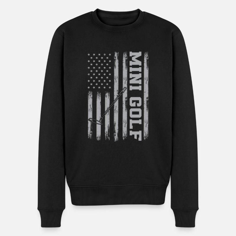 États-Unis Miniature Golf - Pull Premium bio Homme - noir