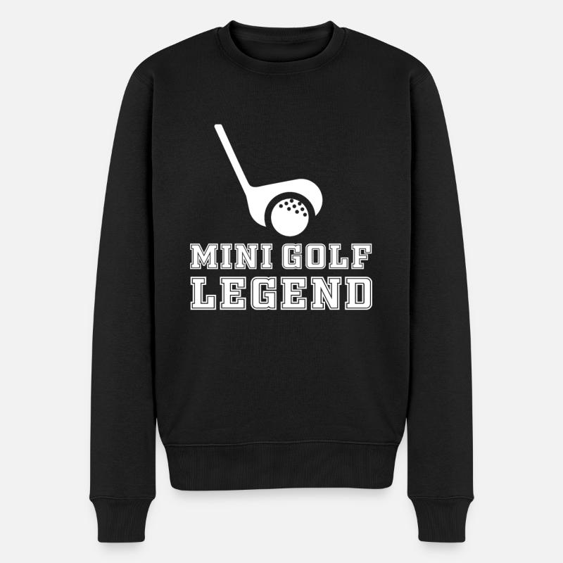 Minigolf Legend - Men's Premium Organic Jumper - black