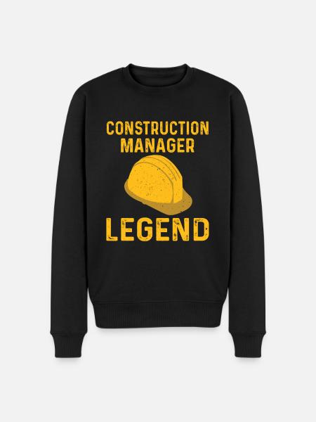 Site Manager Legend - Men's Premium Organic Jumper - black