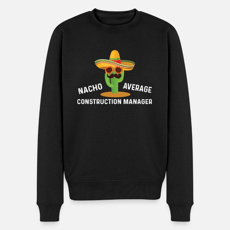 Nacho Average Construction Manager - Men's Premium Organic Jumper - black