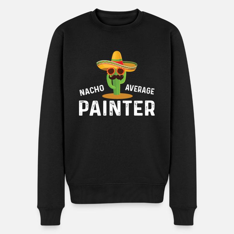 Non-average painter - Men's Premium Organic Jumper - black