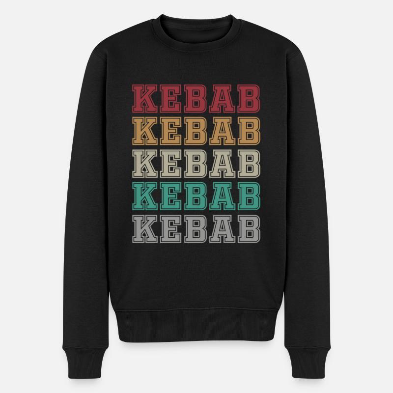 Kebab - Männer Premium Bio Pullover - Schwarz