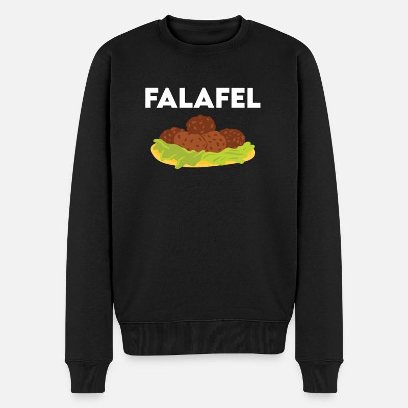Falafel - Männer Premium Bio Pullover - Schwarz