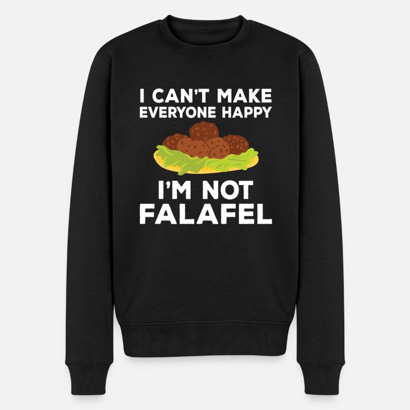 Design de falafel amusant - Pull Premium bio Homme - noir