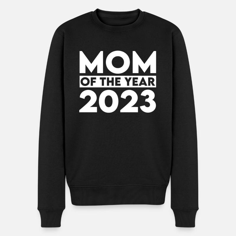 Mutter Des Jahres 2023 - Männer Premium Bio Pullover - Schwarz