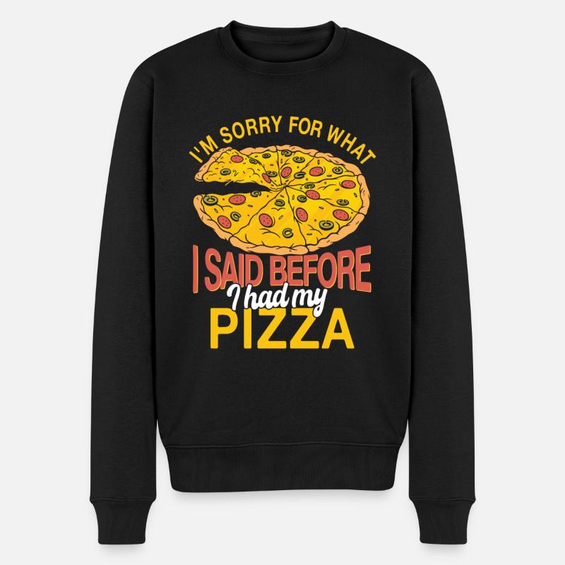 Amateurs de pizza - Pull Premium bio Homme - noir