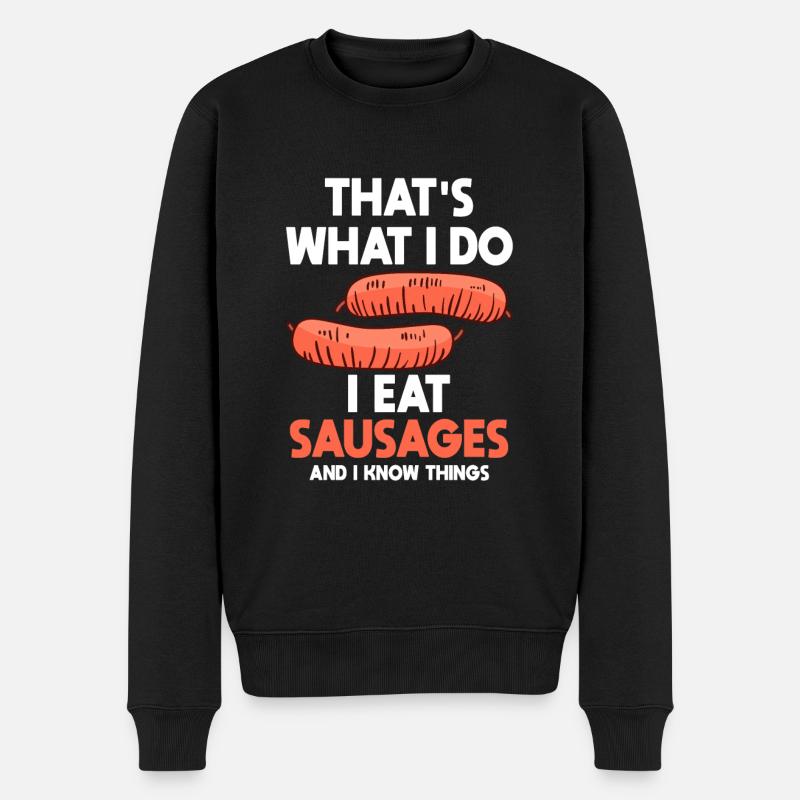 Amateurs de saucisses - Pull Premium bio Homme - noir