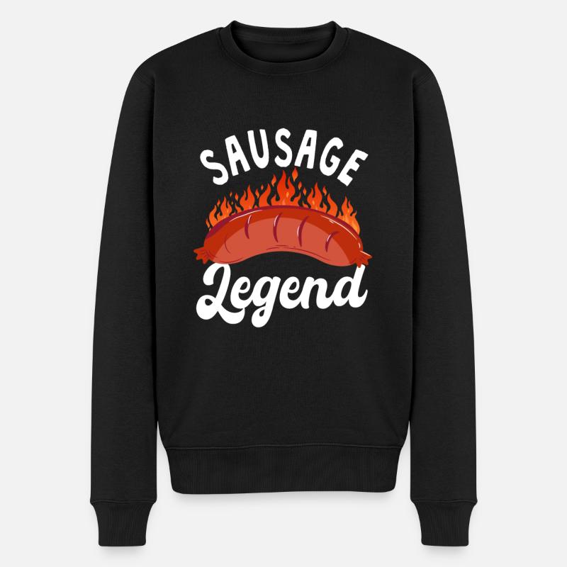 Wurst Legende - Männer Premium Bio Pullover - Schwarz