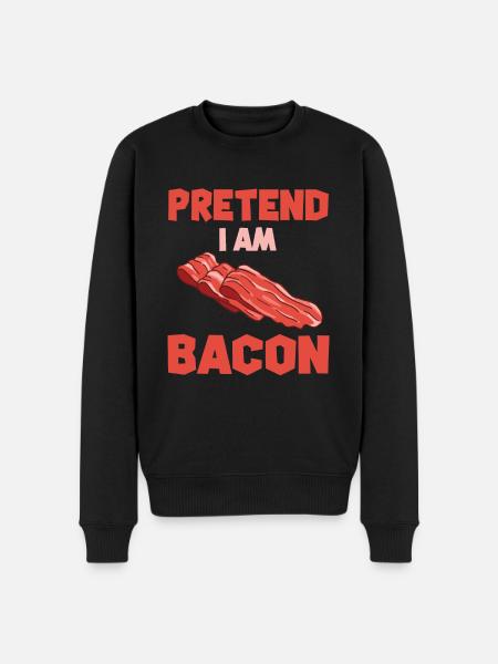Drôle de cadeau au bacon - Pull Premium bio Homme - noir