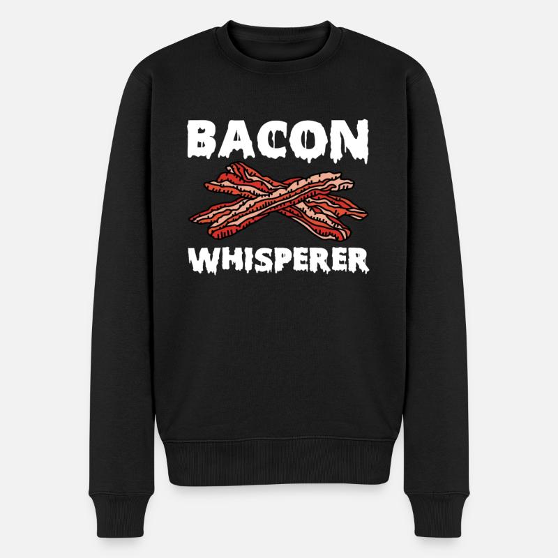 Bacon Whisperer - Men's Premium Organic Jumper - black