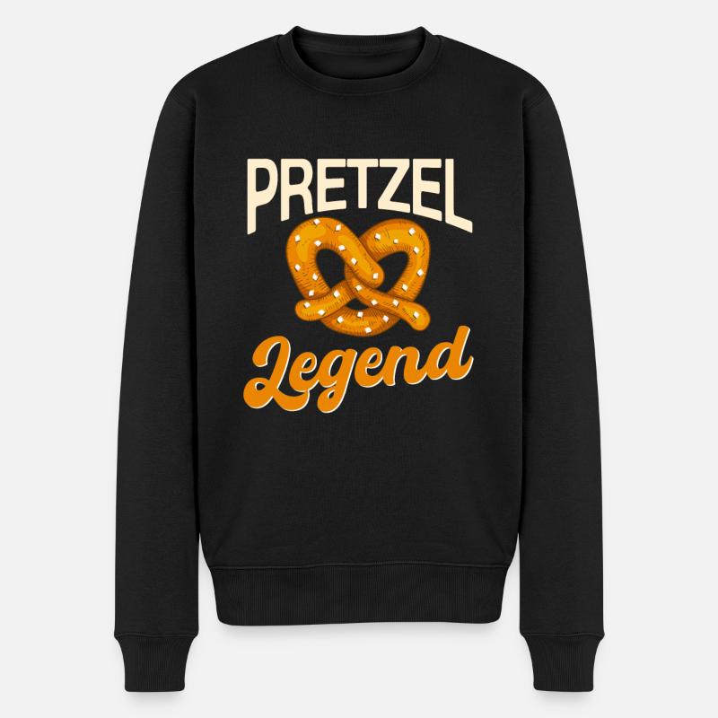 Légende du bretzel - Pull Premium bio Homme - noir