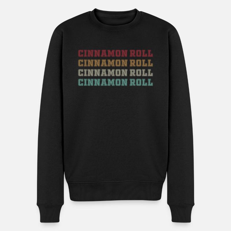 Lettrage en rouleau de cannelle - Pull Premium bio Homme - noir