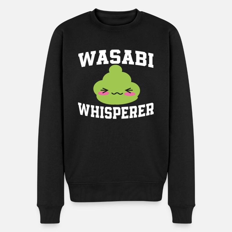 Wasabi Flüsterer - Männer Premium Bio Pullover - Schwarz
