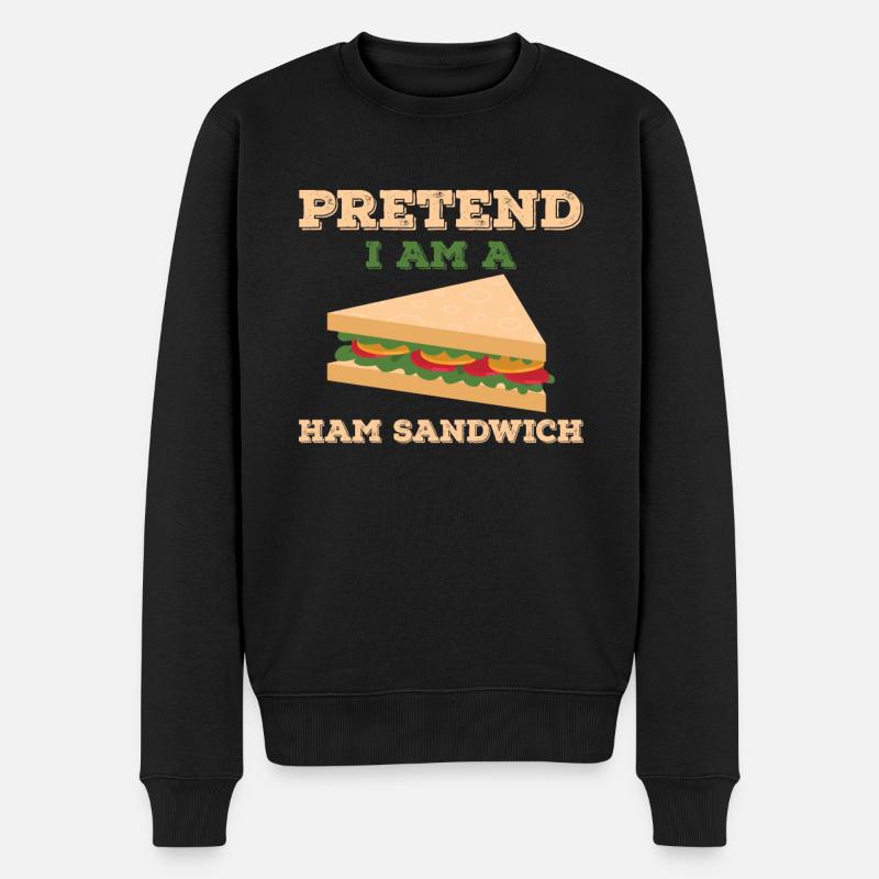 Sandwich au jambon - Pull Premium bio Homme - noir