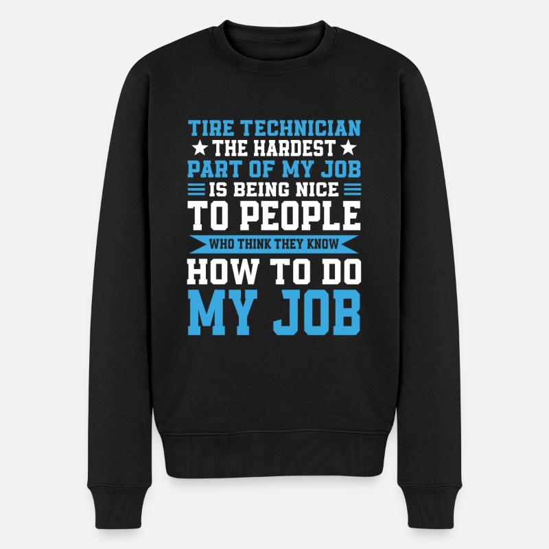 Technicien pneumatique - Pull Premium bio Homme - noir
